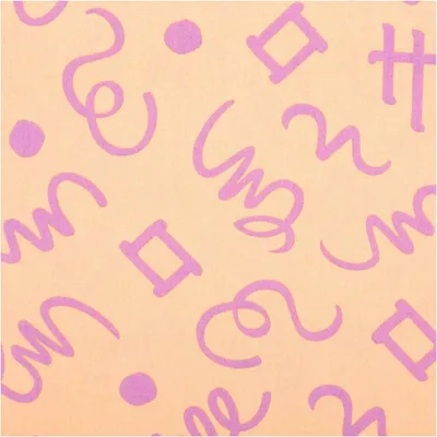 Produktbild von Baumwollstoff Meterware Popeline Kritzel orange pink 148cm