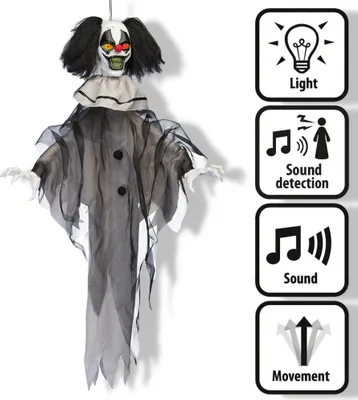 Image de Halloween Clown Cauchemardesque Suspendu 90 cm - Boland