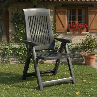 Produktbild von Heflin - Outdoor-Stuhl, Anthrazit, ein Stuhl Italy