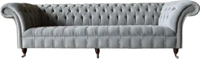 Produktbild von Chesterfield Design Sofa 4 Sitzer Couch Polster Luxus Textil Couchen