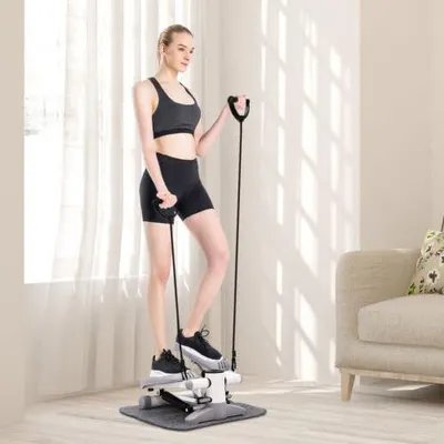 Obrázok produktu pre Prenosný stepper, fitness stepper pre cvičenie v domácnosti alebo v kancelárii, cvičebný stroj na chôdzu, tichý fitness stepper pre cvičenie v domácnosti alebo v kancelárii
