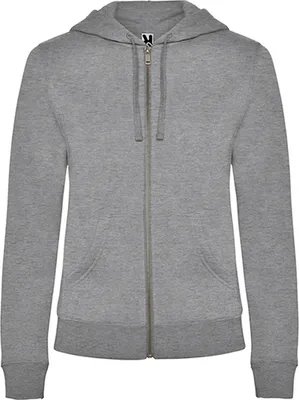 Produktbild von Roly CQ6425 | Damen Jacke Veleta Woman Sweatjacket - Farbe: Heather Grey 58 - Größe: L