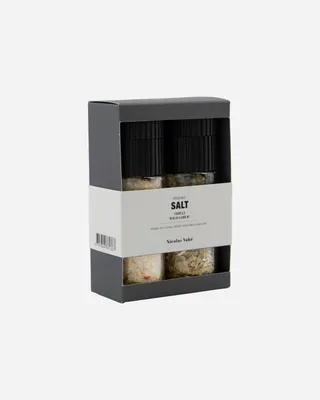 Produktbild von Nicolas Vahé Geschenkbox ORGANIC CHILLI & WILD GARLIC Gewürze 2er Set 120g 80g