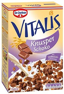 Immagine prodotto di Muesli croccante al cioccolato con cioccolato al latte Dr Oetker Vitalis1500g