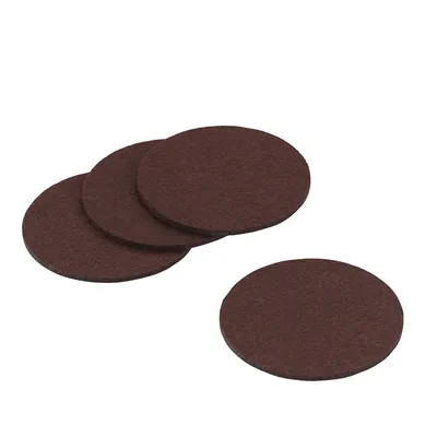 Produktbild von Glas Untersetzer Filz keck und lang Serie ALIA braun 10 cm 4 Teilig