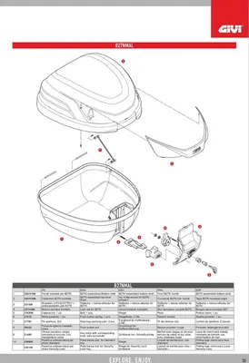 Immagine prodotto di Fondo bauletto GIVI nero per B27