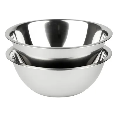 Obrázok produktu pre Sada 2x misa z nehrdzavejúcej ocele 28 cm - miešacia misa Kuchynská misa robustná a hygienická