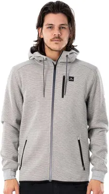Image de Rip Curl Anti Series Departed, pull à fermeture éclair, gris, taille M, homme, gris, taille M