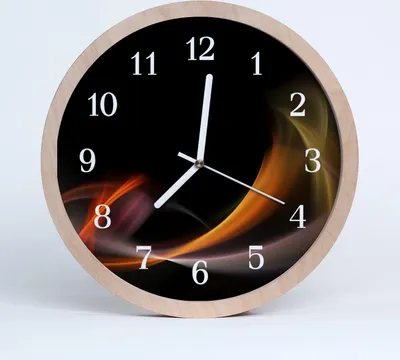 Produktbild von Holzuhr 20fi cm wanduhr - Abstrakte Kunst