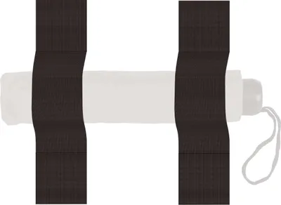 Produktbild von TrunkExpert, Auto Klettverschluss Streifen, Schwarz, 2 Stk Set, 20x5x0,3 cm