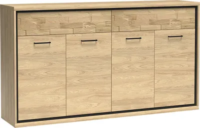 Produktbild von Sideboard, Eiche, mit strukturierten Schubkastenblenden MEGARA-161