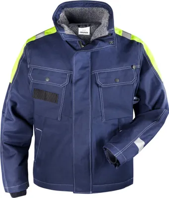 Produktbild von Fristads Baumwoll-Winterjacke 447 FASI 113083, Farbe:blau, Größe:L