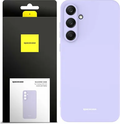 Image de Coque en silicone SPACECASE Coque en silicone pour Galaxy A55 5G Violet