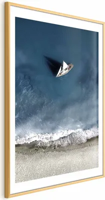 Produktbild von Posterpapier Poster - Yacht on the Sea 29.7x42 cm Landschaften c-C-0206-ao-a