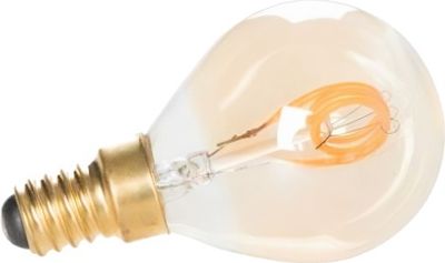 lED-Lampe LEF-Glühbirne Zunyi Gold 3W 7,5 cm Glas transparent
