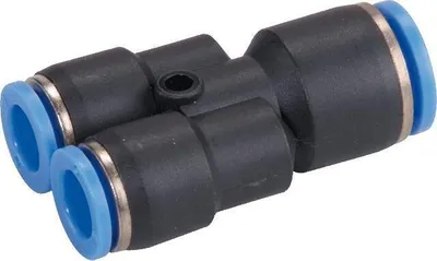 Produktbild von Y-Steck-Verbindung, Schlauch 6mm, Schlauch 10mm, STVS-QYCK-10-6-6-PA-S-M120