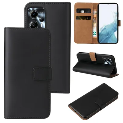Produktbild von Handyhülle für Motorola Moto G13 Klapphülle Bookcase Flip Cover Hülle Handy Tasche Etui Farbe: Schwarz