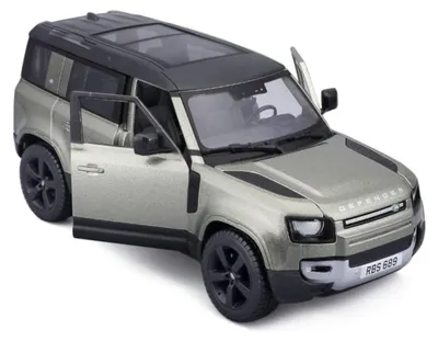 Produktbild von Bburago 18-21101 - Modellauto - Land Rover Defender '22 (grün, Maßstab 1:24)  Spielzeugauto Modell
