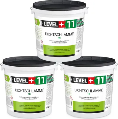 Zdjęcie produktu dla Zaprawa Uszczelniająca Jednoskładnikowa Elastyczna Hydroizolacja Level+DICHTSCHLAMME 1K L+11 - 75 kg