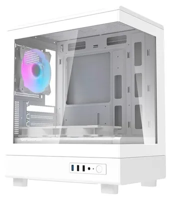 Produktbild von Darkflash DB330M PC Gehäuse Micro ATX mit 3 Lüftern Weiß