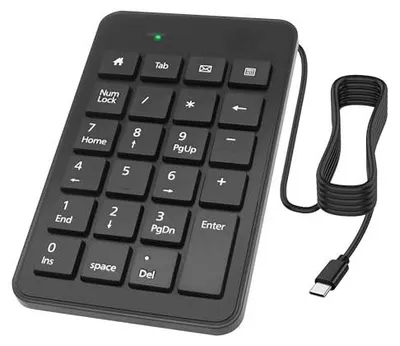 Zdjęcie produktu dla Klawiatura numeryczna USB typ c 23 przyciski ergonomiczna do laptopa biuro