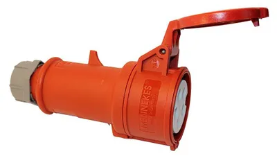 Produktbild von CEE Kupplung 16A 5-polig 400V MENNEKES ROT