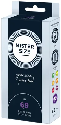 Zdjęcie produktu dla Mister Size 69Mm Condoms 10Pcs Natural