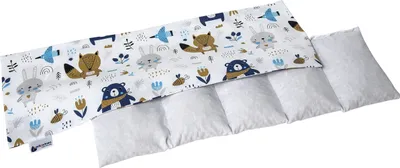Zdjęcie produktu dla Medi Partners poduszka z pestek wiśni 60x20cm 800g 100% bawełna 5 komór poduszka z pestek wiśni duża eko poduszka do terapii zimnem zdejmowana poszewka (Boho Animals)