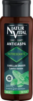 Imagen del producto de Naturvital Champú Anticaspa Refrescante Cabello Graso 300ml