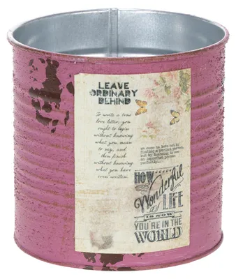 Produktbild von Deko-Übertopf Vintage Metalloptik Nostalgie Blumentopf Pflanzgefäß Dekoidee