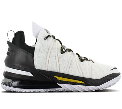 Produktbild von Nike LeBron 18 XVIII - Lakers Home - Herren Basketballschuhe Weiß CQ9283-100 , Größe: EU 43 US 9.5