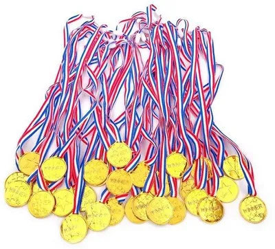 Obrázok produktu pre Plastová medaila pre deti – ľahká – 3,8 cm – 30 kusov
