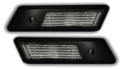 Für BMW E32 E34 E36 2x Seitenblinker Blinker Set Weiss + Schwarzes Gehäuse in der Farbe Schwarz von AD TUNING GmbH & Co. KG
