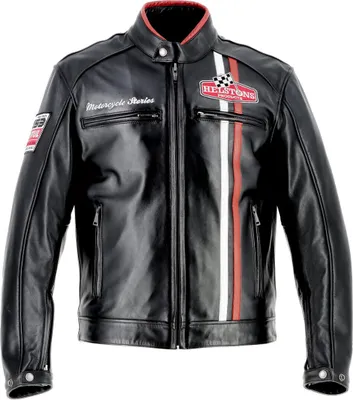 Produktbild von Helstons Jay Motul Edition Motorrad Lederjacke, schwarz, L