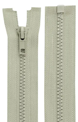 1 Reißverschluss Profil 5mm 50 cm teilbar, Autolock rauchgrau