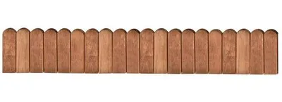 Produktbild von Flexibele Grenenhout-Borderrand 120 cm - Weerbestendig - Bruin