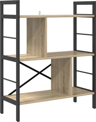 Obrázek produktu pro vidaXL Knihovna Sonoma dub 75 x 30 x 91 cm Materiál na bázi dřeva