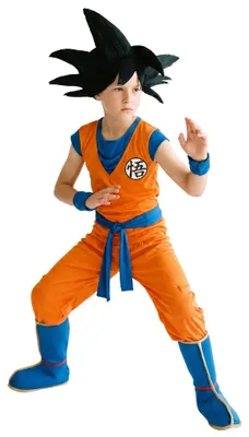 Obrázok produktu pre Son Goku™ Dragonball Z licenčný kostým pre deti oranžovo-modrý 9 až 10 rokov (140 cm)