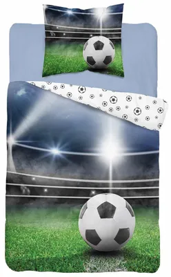 Produktbild von Detexpol Kinder Bettwäsche Fußball Baumwolle 160x200 cm