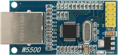 Obrázek produktu pro W5500 Ethernetový síťový modul Hardware TCP/IP 51/STM32 pro mikrokontrolér Podpora automatické odezvy
