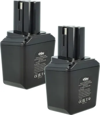 Produktbild von vhbw 2x Akku kompatibel mit Bosch GSR 12 VES Werkzeug (2100 mAh, NiMH, 12 V)