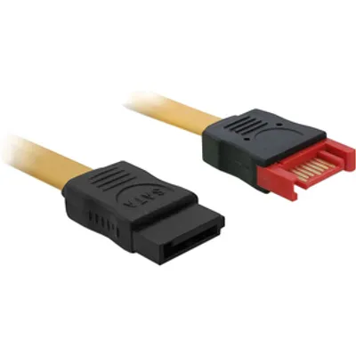 Produktbild von DeLOCK 1m SATA III, 1 m, Männlich/Weiblich, Braun