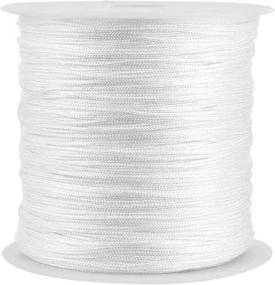 Produktbild von Nylon Chinese Knot Cord 100 m, 0.8 mm, Rattail Makramee Schnur, Stark, geruchlos, fuer Armbänder