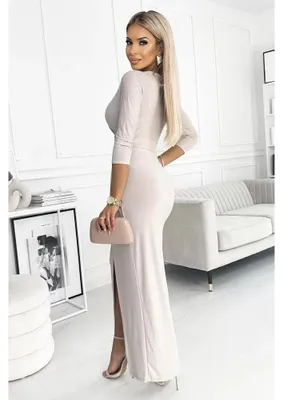 Imagen del producto de Numoco. Vestido de fiesta para mujer, modelo Galiefach, color beige, talla S