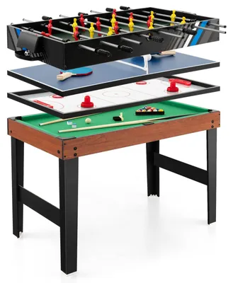 Obrázok produktu pre Multifunkčná herná doska 4 v 1 – futbal, airhockey, biliard a stolný tenis