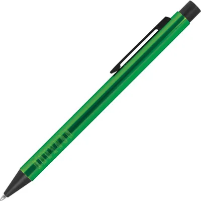 Produktbild von Kugelschreiber aus Metall / Farbe: grün