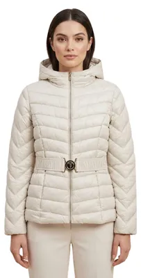Produktbild von Damenmantel Trussardi Jeans Winter Daunenmantel Cremefarben Glänzend L