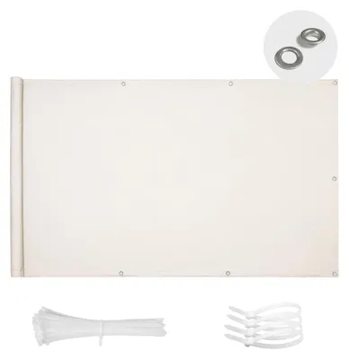 Immagine prodotto di Schermo per privacy da balcone - 100 x 600 cm - Beige