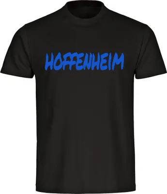 Produktbild von multifanshop Herren T-Shirt - Hoffenheim - Textmarker, schwarz, Größe XL
