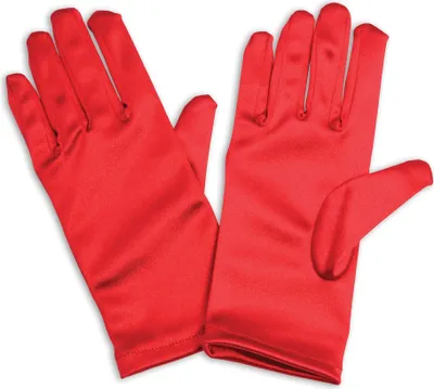Immagine prodotto di Guanti per bambini Bristol Novelty in raso, 1 paio BN1323 (taglia unica) (rosso)